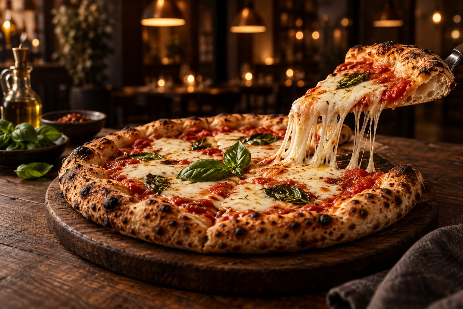 Fresh artisan pizza
